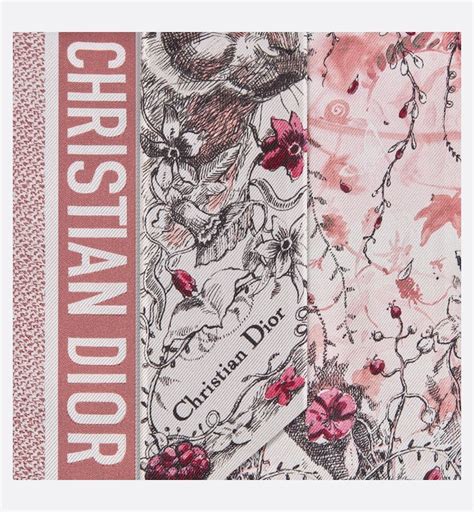 dior twill rose|christian dior silk scarf.